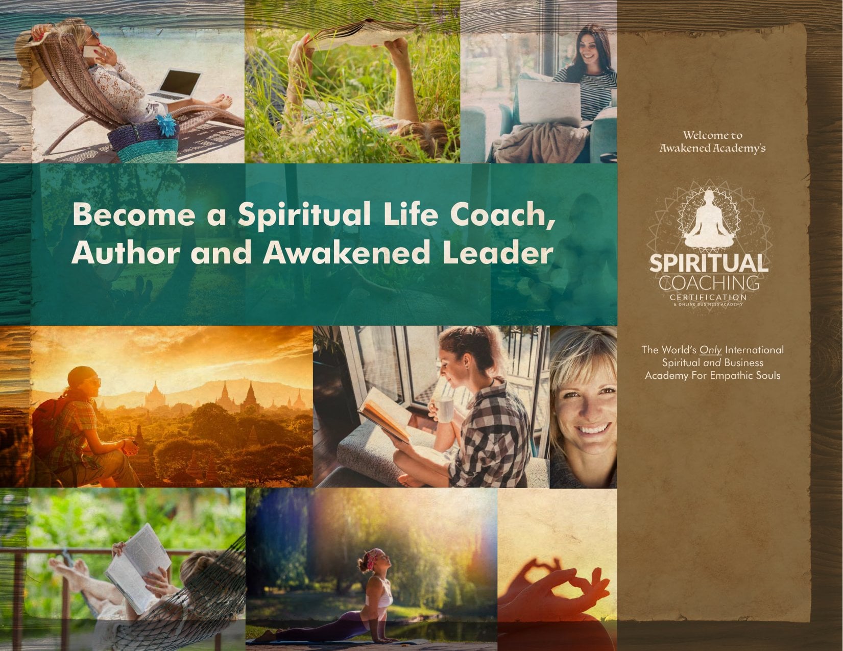 The Awakened Academy Spiritual Life Coach Certification brochure