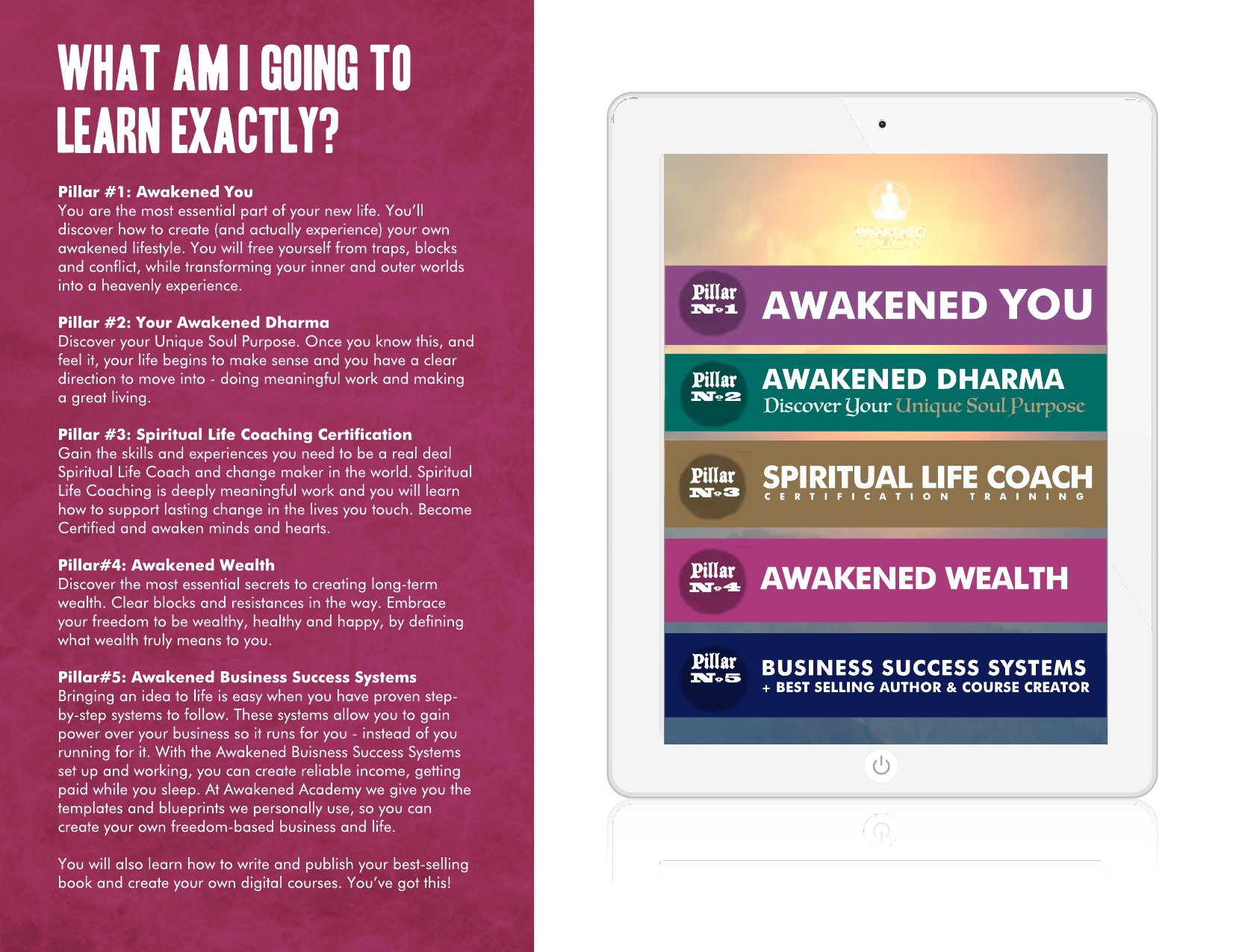 Awakened Academy brochure, page 26 of 46