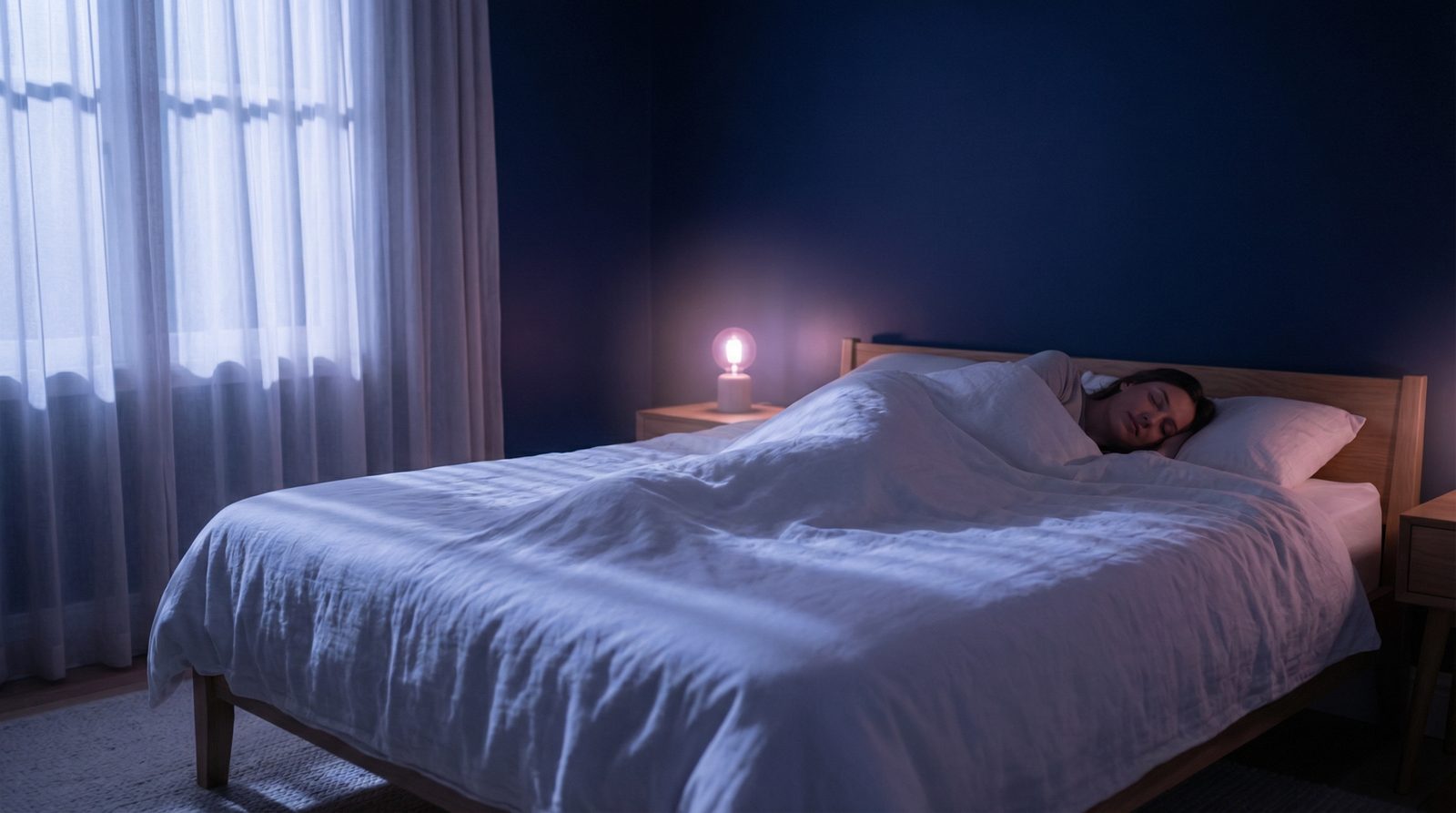 A woman sleeping peacefully